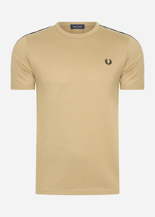 Fred Perry T-shirts  Contrast tape ringer t-shirt - warmstone oatml 