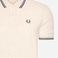 Fred Perry Polo's  Twin tipped fred perry shirt - porridge marl anchor grey anchor grey 