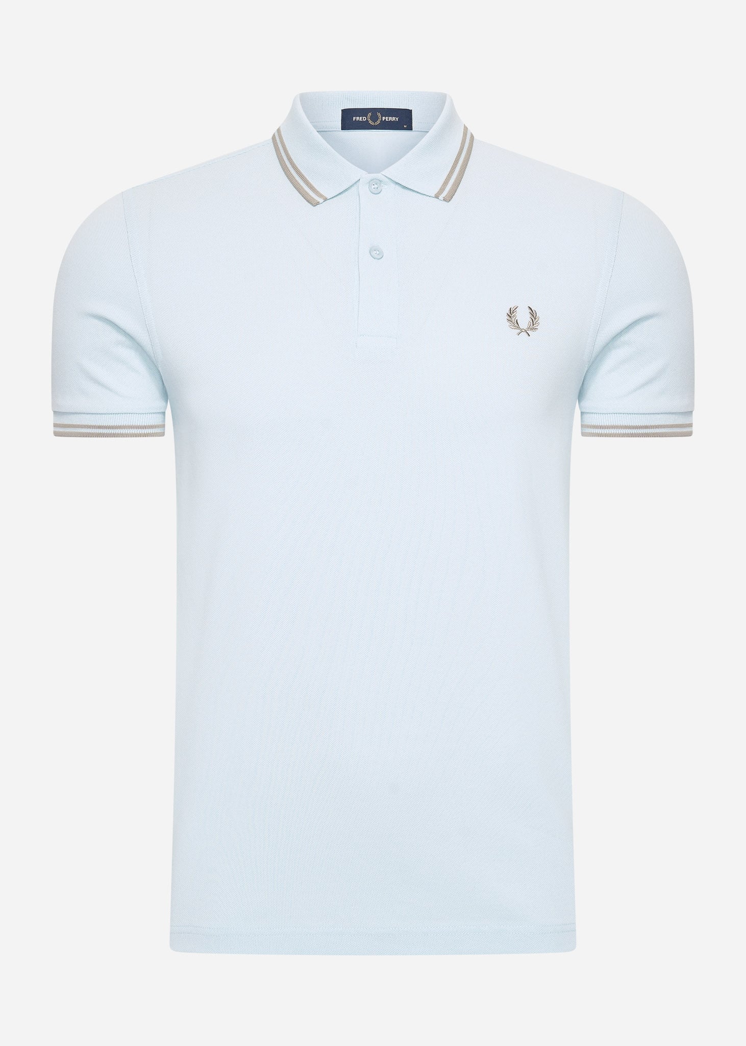 Fred Perry Polo's  Twin tipped fred perry shirt - lightice warmgrey 