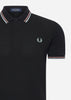 Fred Perry Polo's  Twin tipped fred perry shirt - black crlhet slvbl 