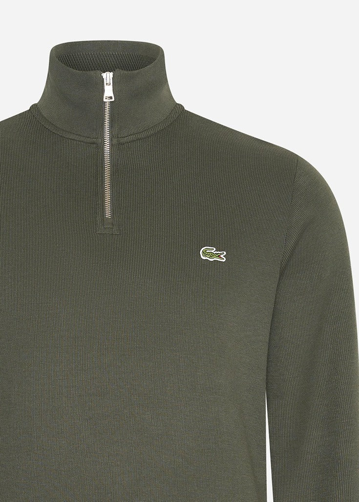 Lacoste Truien  Sweater half zip - sapwood 