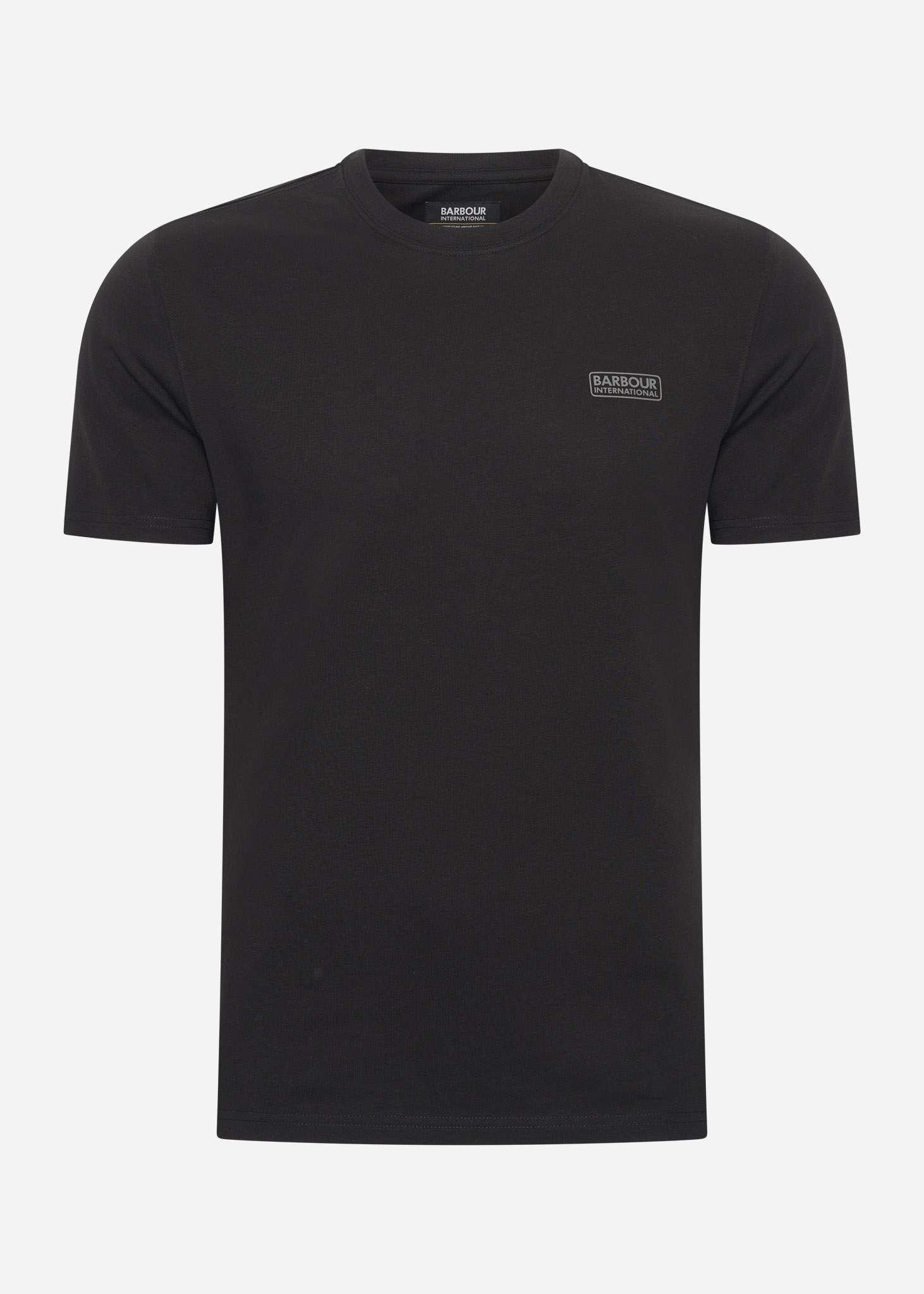 Barbour International T-shirts  Small logo tshirt - black pewter 