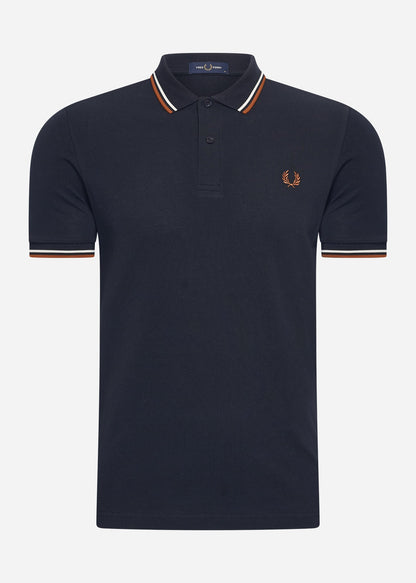 Fred Perry Polo's  Twin tipped fred perry shirt - navy ecru ntflak 