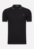 Fred Perry Polo's  Twin tipped fred perry shirt - black field green 