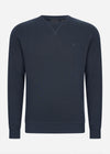 Lyle & Scott Truien  Tonal eagle crew neck sweatshirt - dark navy 