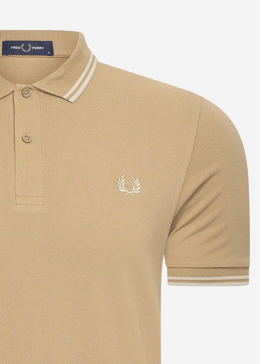 Fred Perry Polo's  Twin tipped fred perry shirt - warmstone oatml 