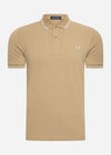 Fred Perry Polo's  Twin tipped fred perry shirt - warmstone oatml 