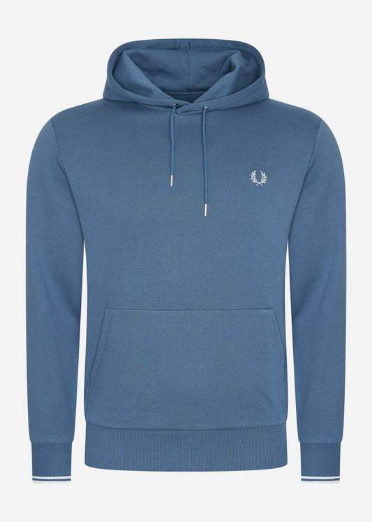 Fred Perry Hoodies  Tipped hooded sweatshirt - midnight blue light ice 