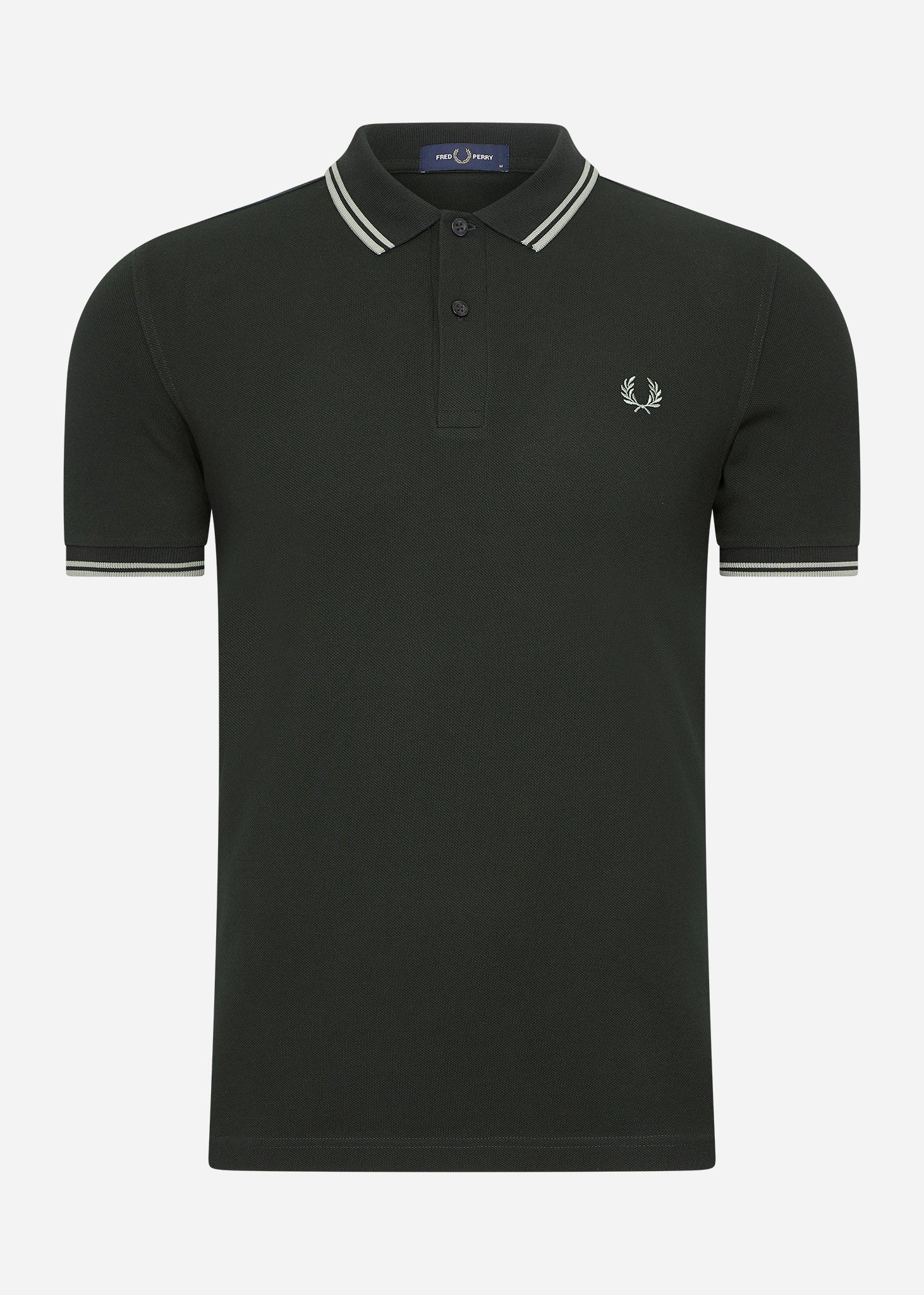 Fred Perry Polo's  Twin tipped fred perry shirt - night green seagrass 