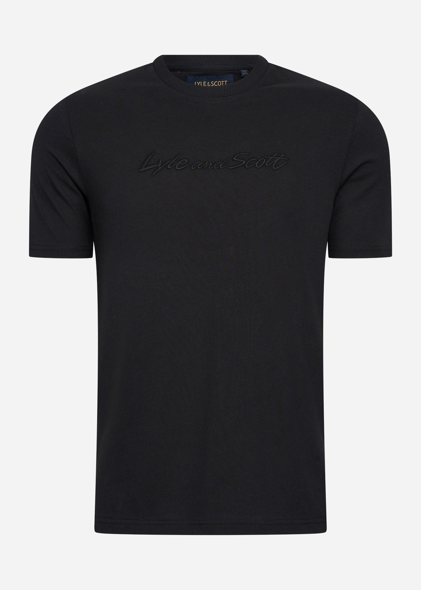 Lyle & Scott T-shirts  Script embroidery t-shirt - jet black jet black 