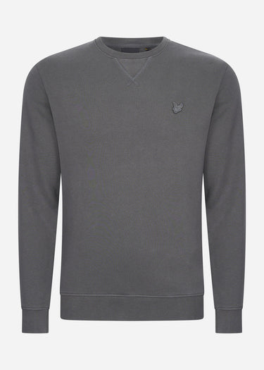 Lyle & Scott Truien  Tonal eagle crew neck sweatshirt - gunmetal 