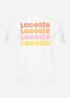 Lacoste T-shirts  Lacoste backprint tee - white 