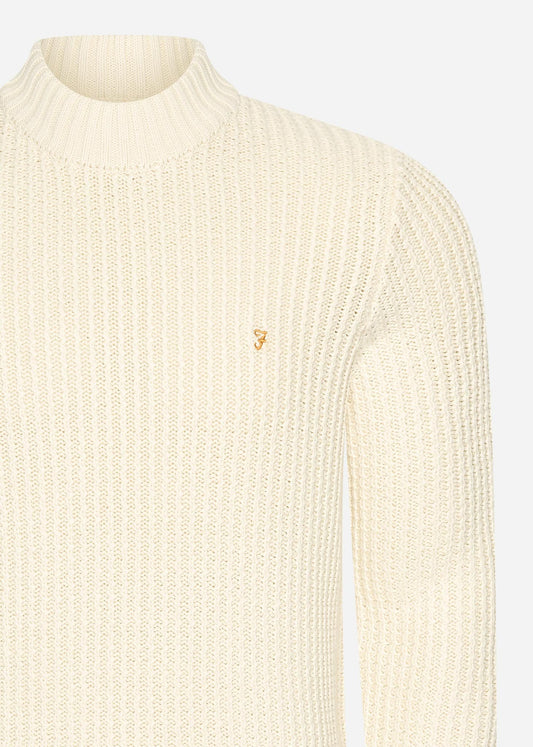 Farah Truien  Sweater burlington fisherman - cream 