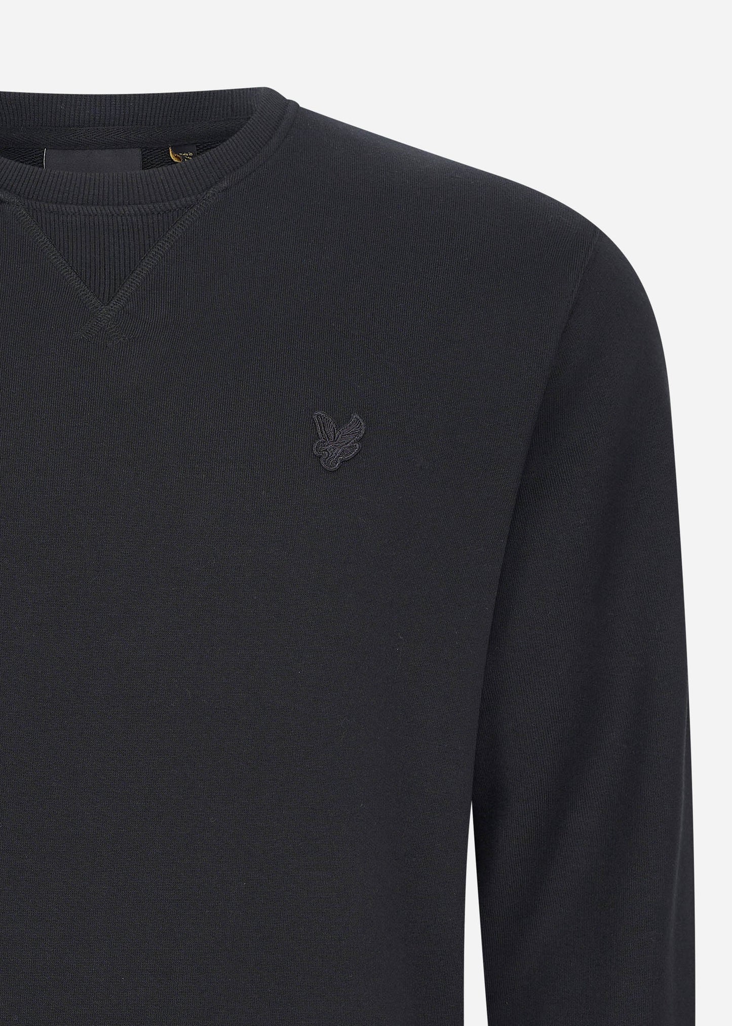 Lyle & Scott Truien  Tonal eagle crew neck sweatshirt - jet black 