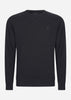 Lyle & Scott Truien  Tonal eagle crew neck sweatshirt - jet black 