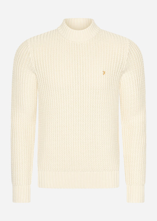 Farah Truien  Sweater burlington fisherman - cream 