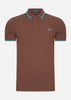 Fred Perry Polo's  Twin tipped fred perry shirt - whisky brown deep mint 