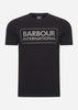 Barbour International T-shirts  Essential large logo tee - black pewter 