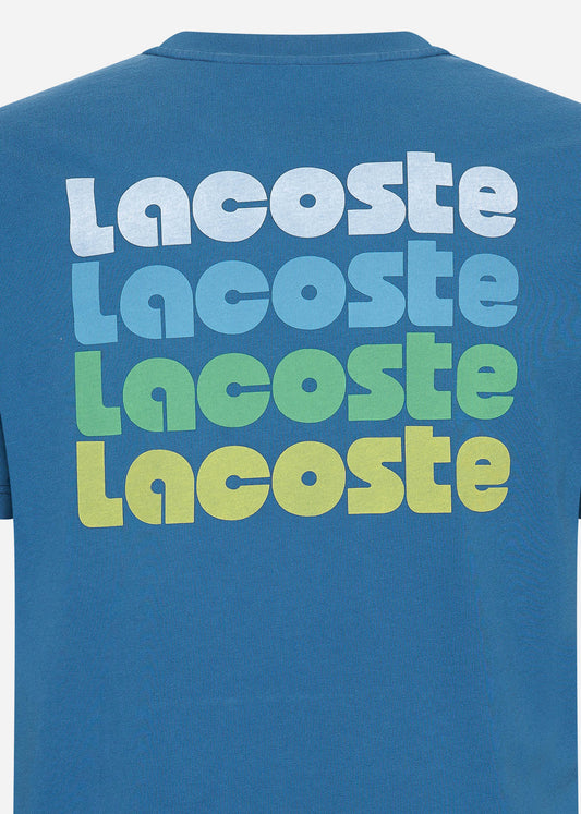 Lacoste T-shirts  Lacoste backprint tee - globe 