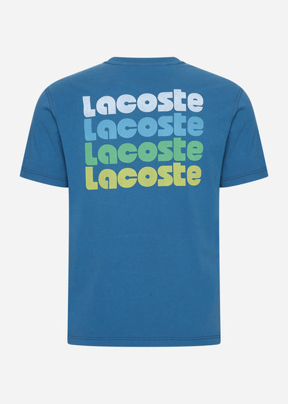 Lacoste T-shirts  Lacoste backprint tee - globe 