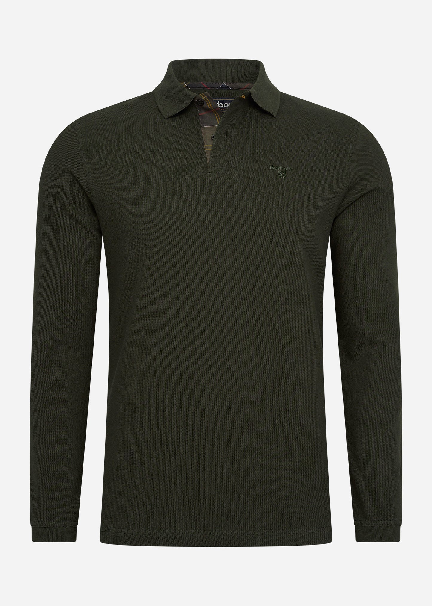 Essential l/s sports polo - forest