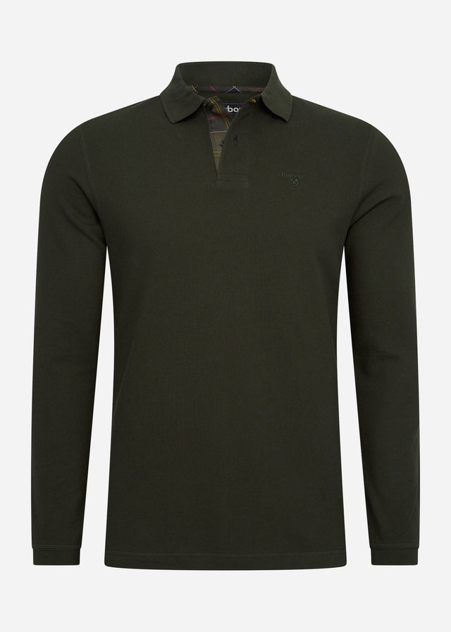 Barbour Long Sleeve Polos  Essential l/s sports polo - forest 