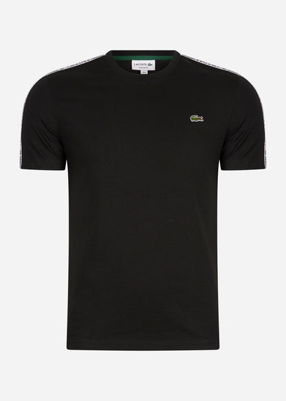 Lacoste T-shirts  Contrast stripe t-shirt - black 