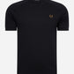 Chequerboard t-shirt - black