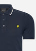 Lyle & Scott Polo's  Tipped polo shirt - dark navy chalk 