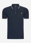 Lyle & Scott Polo's  Tipped polo shirt - dark navy chalk 