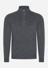 Barbour Truien  Essential patch half zip knitted jumper - charcoal 