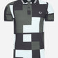 Fred Perry Polo's  Pixel print fred perry shirt - light ice 