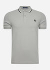 Fred Perry Polo's  Twin tipped fred perry shirt - limestone ecru black 