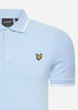 Lyle & Scott Polo's  Tipped polo shirt - light blue white 