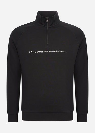 Barbour International Truien  Motored funnel sweat - black 