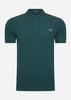 Fred Perry Polo's  Plain fred perry shirt - petrol blue 