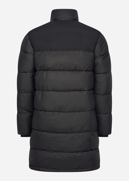 Lyle & Scott Jassen  Longline wadded puffer - jet black 