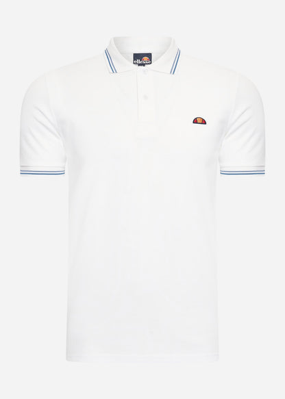 Ellesse Polo's  Rooks polo - white light blue dark blue 