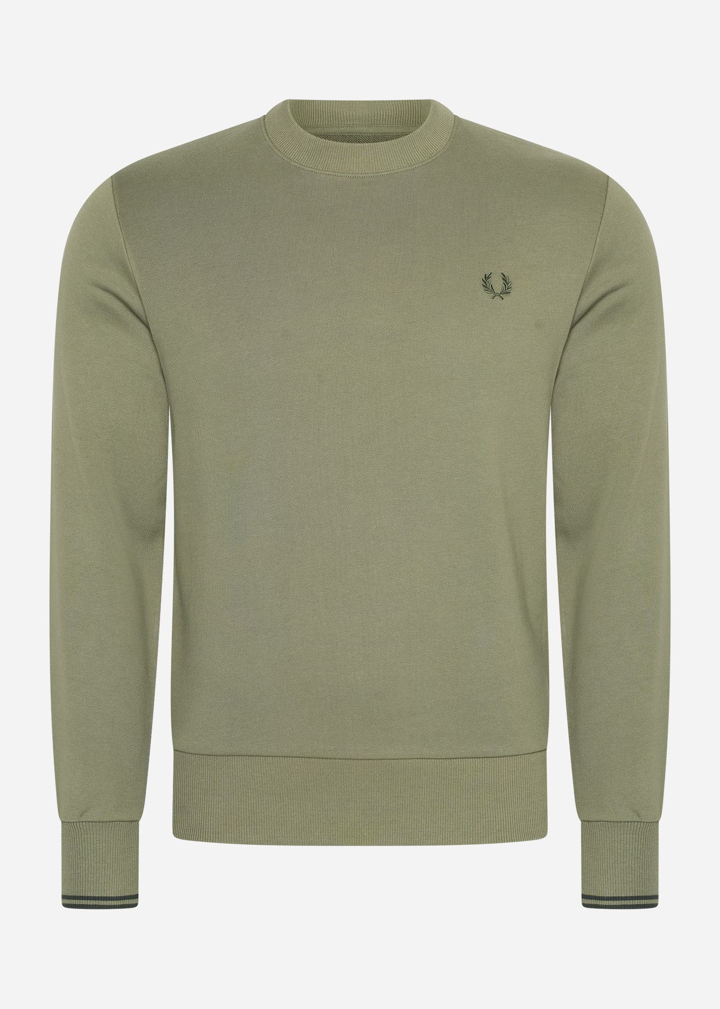 Fred Perry Truien  Crew neck sweatshirt - laurel wreath green night green 