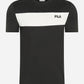 Fila T-shirts  Lankaran blocked tee - black bright white 