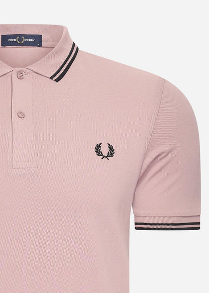 Fred Perry Polo's  Twin tipped fred perry shirt - dusty rs pink black 