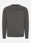 Lyle & Scott Truien  Embroidered crew neck sweatshirt - gunmetal cove 