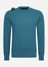 MA.Strum Truien  Core crew sweat - storm blue 