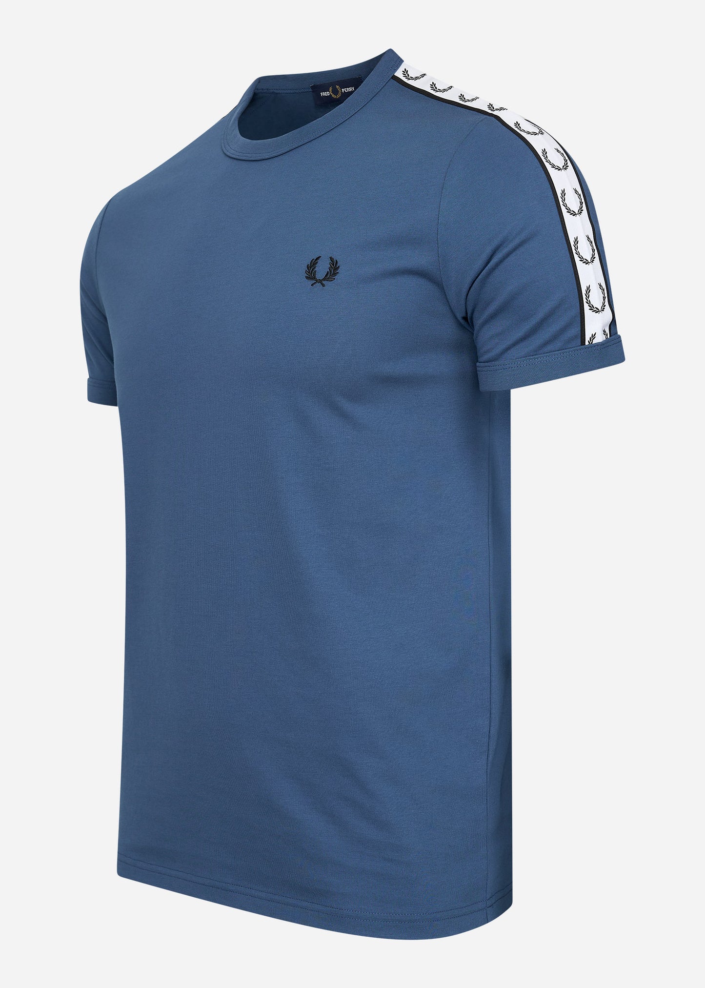 Taped ringer t-shirt - midnight blue