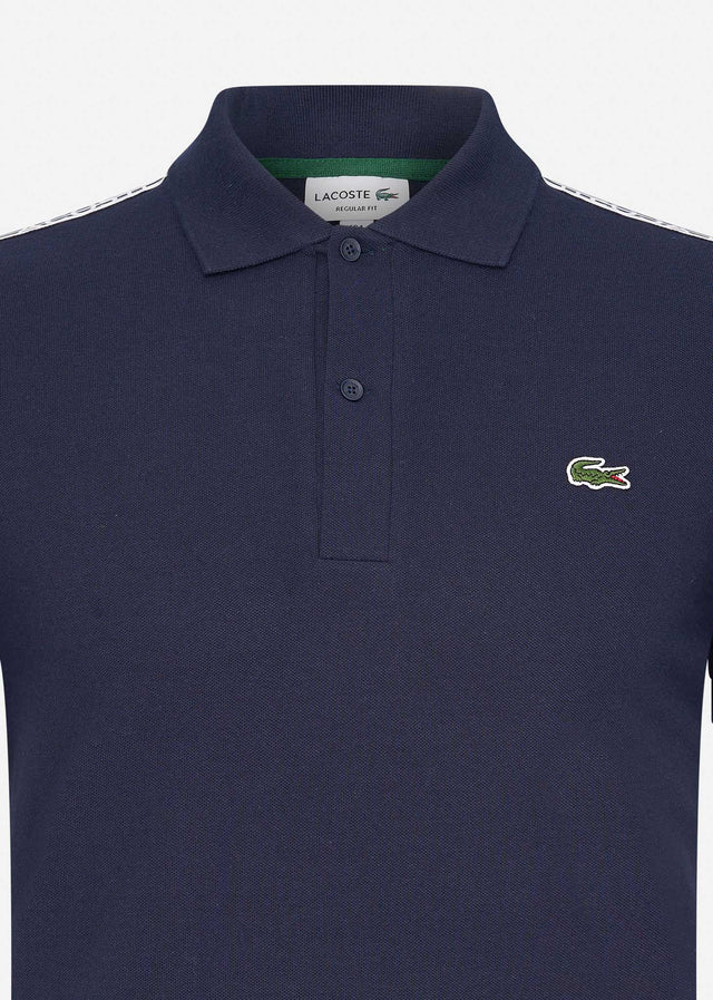 Lacoste Polos  Contrast stripe polo - navy blue 