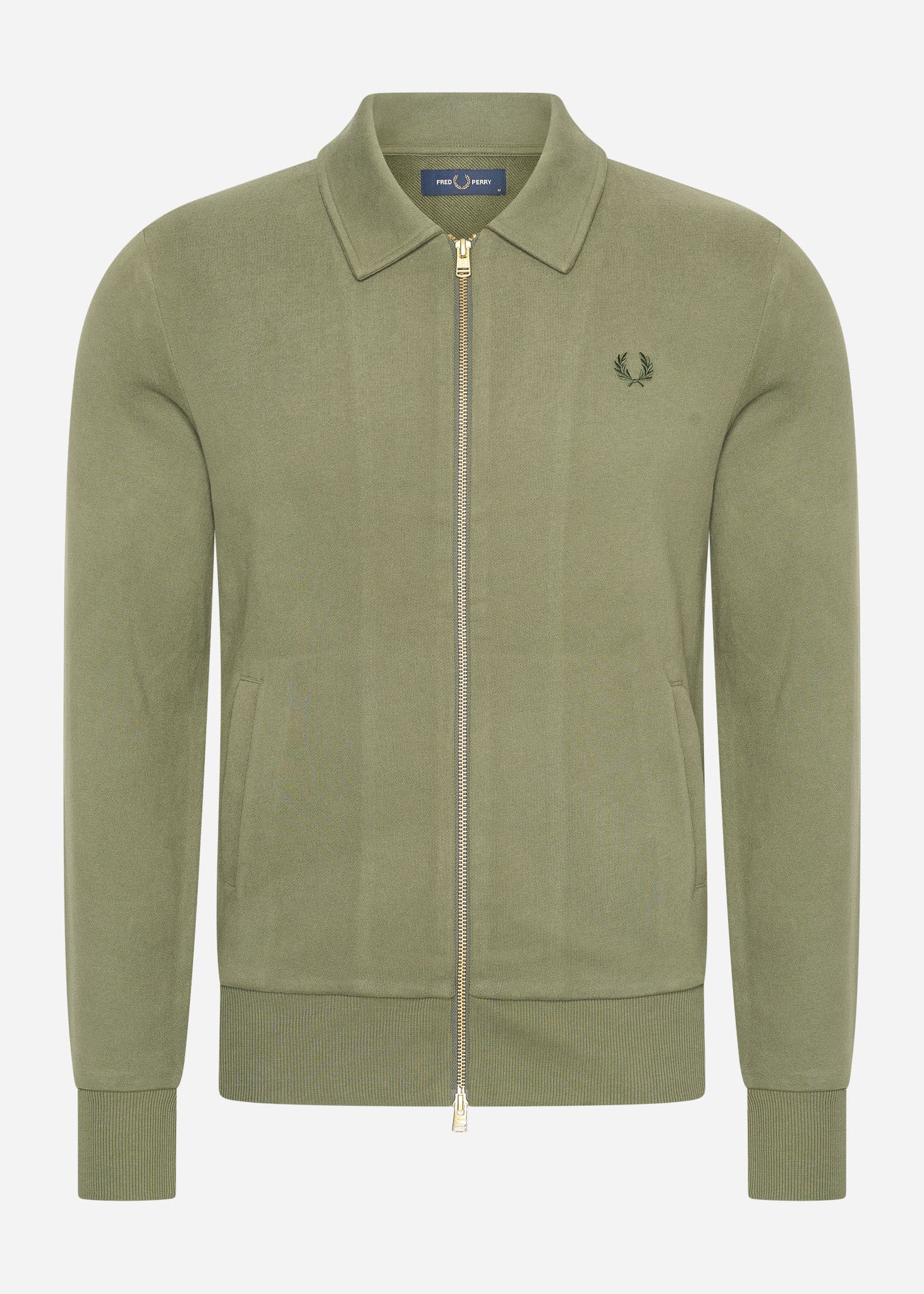 Fred Perry Vesten  Zip through sweatshirt - laurel wreath green 