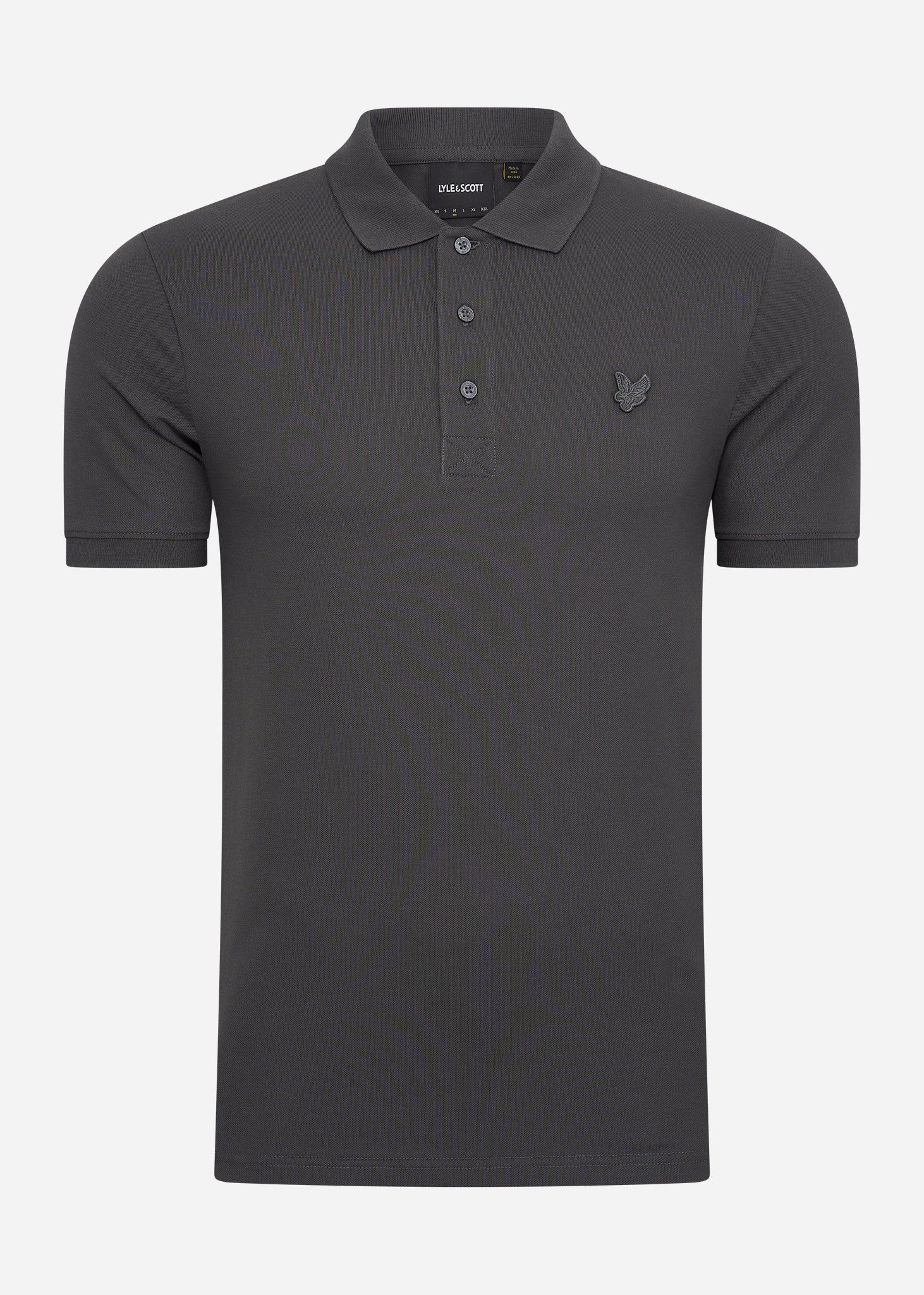 Lyle & Scott Polo's  Tonal eagle polo shirt - gunmetal 