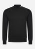 Fred Perry Truien  Branded collar sweatshirt - black 