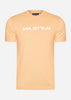 MA.Strum T-shirts  Chest print tee - peach 