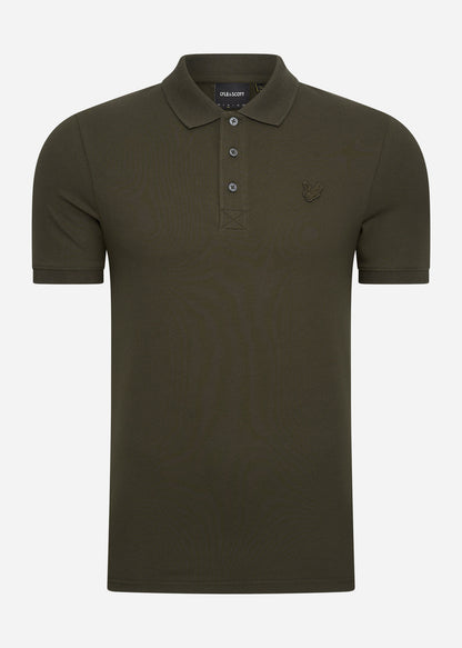 Lyle & Scott Polo's  Tonal eagle polo shirt - olive 